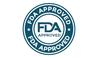 FDA registered facility compliance seal representing manufacturing standards